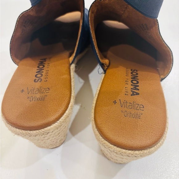 Sonoma Goods for life Wedge sandals in blue size 9 mint condition - Picture 5 of 7